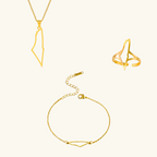 18K Gold Palestine Map Bundle